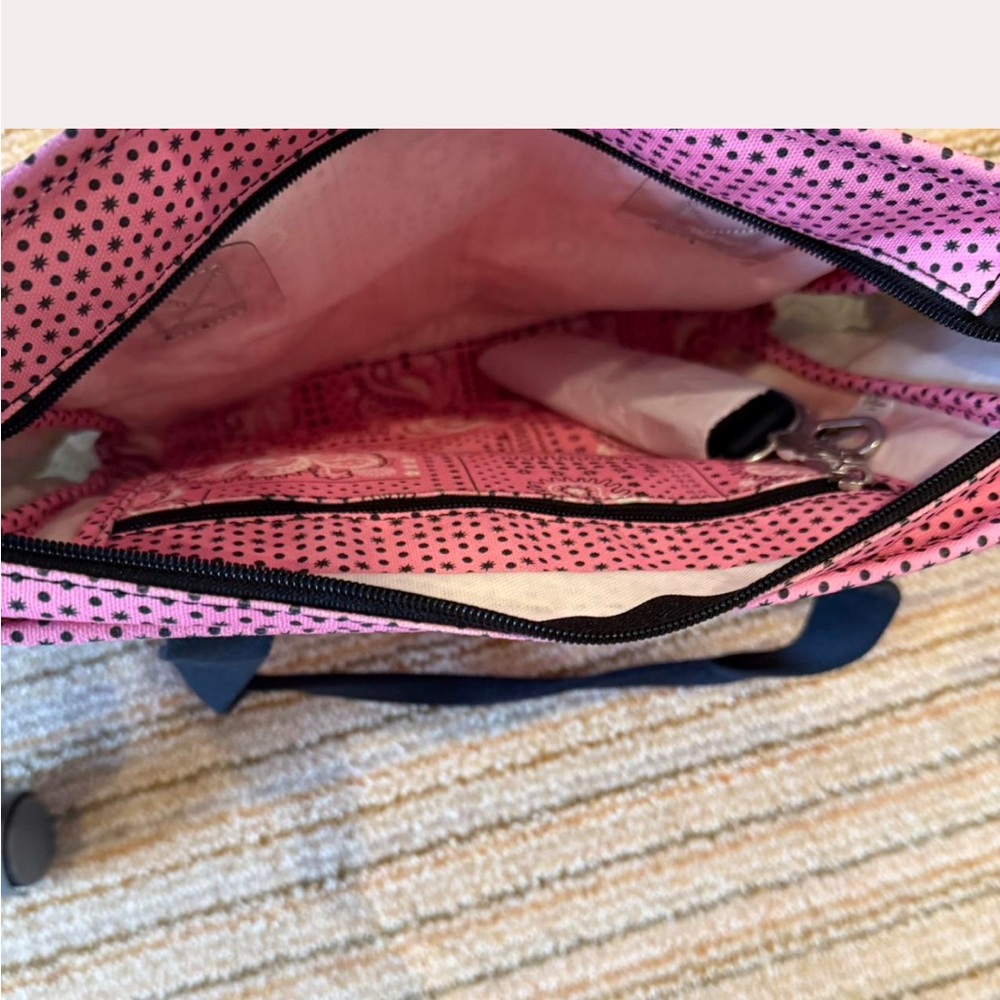 Cath Kidston Pink and Orange Paisley Tote - Picture 3 of 4
